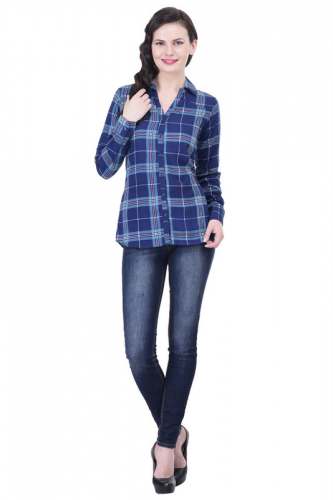 Printed Blue Shirt - 3062