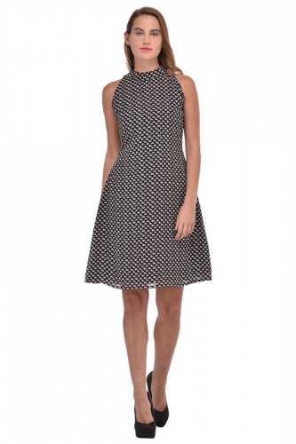Printed Dress For Party - 3175