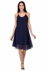 Solid Party Dress -3196