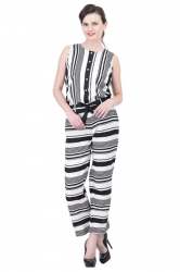 Striped Jumpsuit- 3077