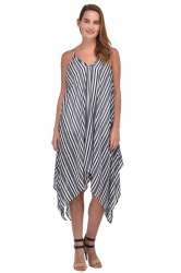 Trendy Striped Dress - 3172