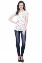 White Printed Top - 3056