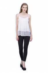 White Sleeveless Top-3095