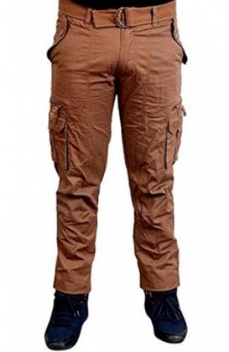 Brown Color Cargo Pant from Chopra Exports 