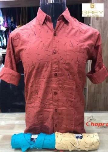Casual Wear Printed Shirt for Mens by Grey Guys