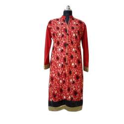 kashmiri Embroidery Woolen Kurti