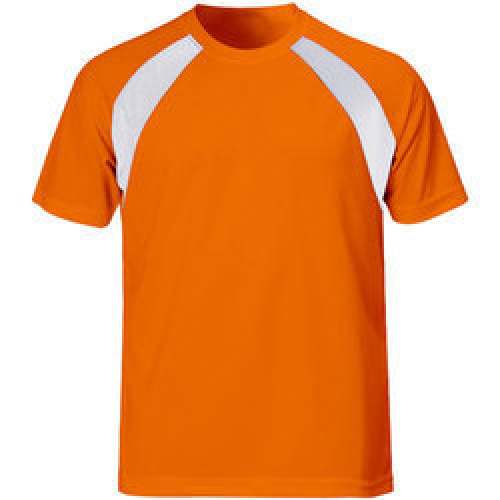 Mens Orange Dry fit T-shirt by Walker India