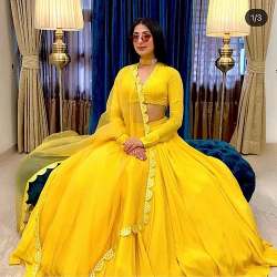 haldi dress for girl