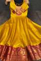 Latest Traditional Silk Gown Design For Girls thumb 2