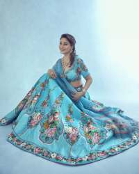Madhuri dixit blue lehenga Buy online