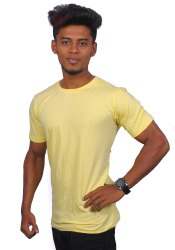 Boys Yellow Plain T shirts
