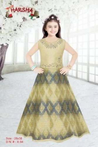 Fancy Kids Girls Chiffon Gown By Harsha Brand by Harsha Garments