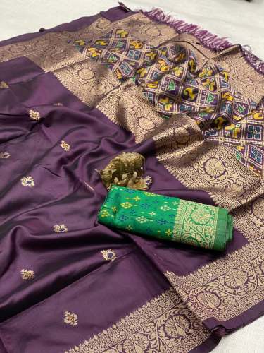 Beautiful Paithani Style Soft Silk Saree 