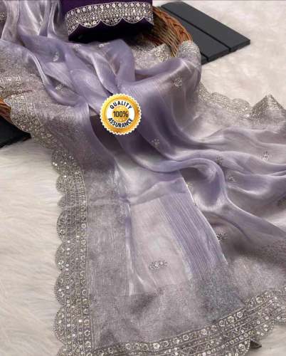 New Collection Burberry sequence Chiffon silk sarees