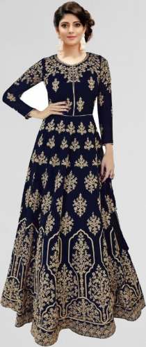 Heavy Embroidery Work Gown