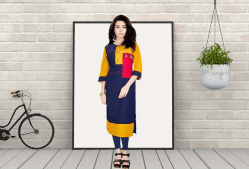 Rayon Kurti For Women  by Purvaja