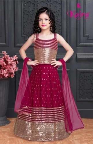 Party Wear Kids Girls Lehenga choli by Lekhush Collection Pvt Ltd