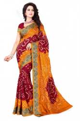 Bandhani Pallu Sarees