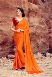 Ladies Plain Cotton Sarees