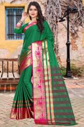 Printed Cotton Pallu Sarees