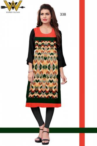 Designer Crepe Kurti by Heer Enterprise