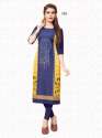 Girls Trendy Crepe Kurti thumb 3