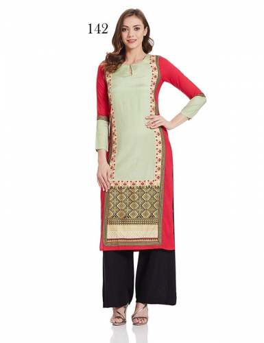 Long Sleeve Crepe Kurti