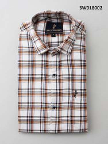 Collar Neck Checkered Cotton Mens Shirt by KRD Exports Pvt Ltd