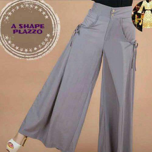 Free Size Grey A Shape Palazzo