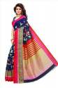 Ladies Casual Printed Bhagalpuri Silk Saree 06
