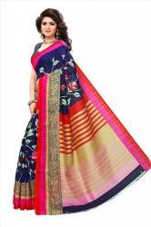 Ladies Casual Printed Bhagalpuri Silk Saree 06