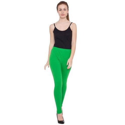 Ladies Green Plain Legging