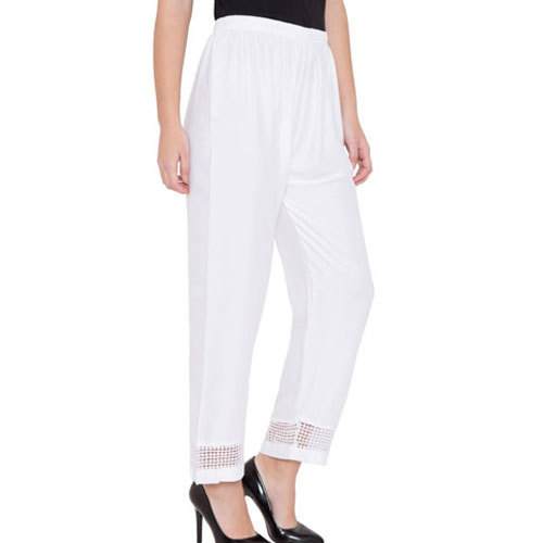 White Cotton Palazzo