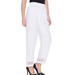 White Cotton Palazzo