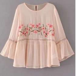 Ladies Cotton Frill Top