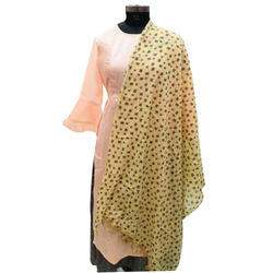 Polka Dot Printed Cotton Dupatta