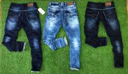 Mens Denim Ripped Jeans by Luker