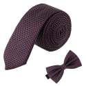 jacquard tie and bow combo