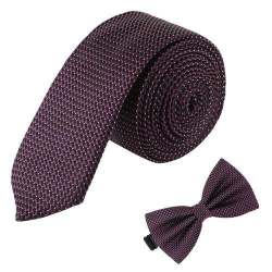 jacquard tie and bow combo