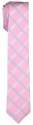 pink checks micro tie