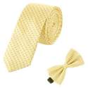 yellow dot tie and bow