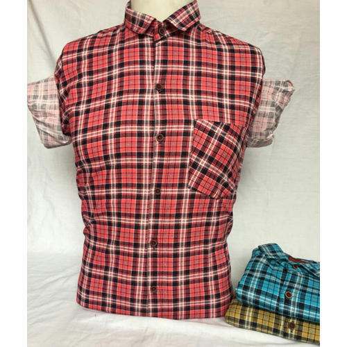portion checks print shirt by Mahadev Dresses