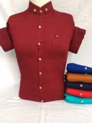 pure cotton fancy plain shirt