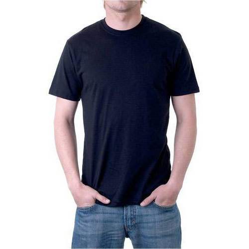Men's Round black  T-Shirt