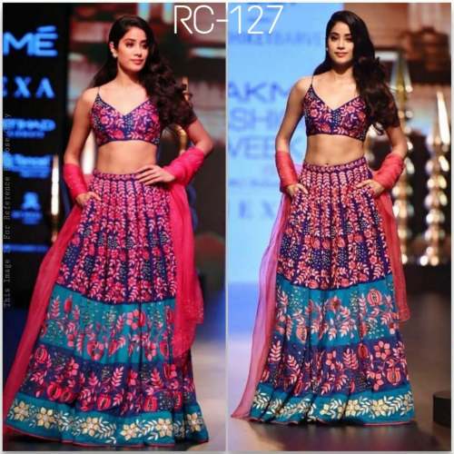 satin silk lehenga choli
