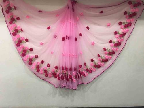 Akansha ribbin work saree vol 1