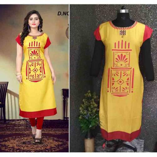 AT designer crepe kurti vol 3