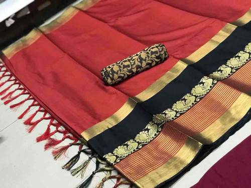 Atika jari border saree