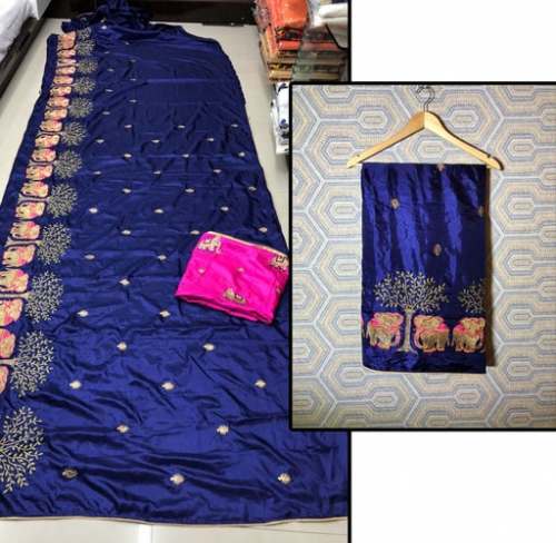 Big elephant designer saree