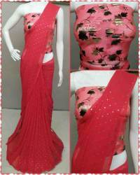 Designer saree with blouse